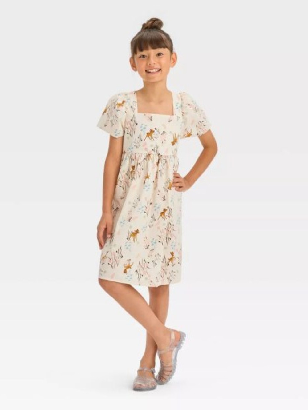 EUC Disney Bambi Cotton Dress girls size large 10/12